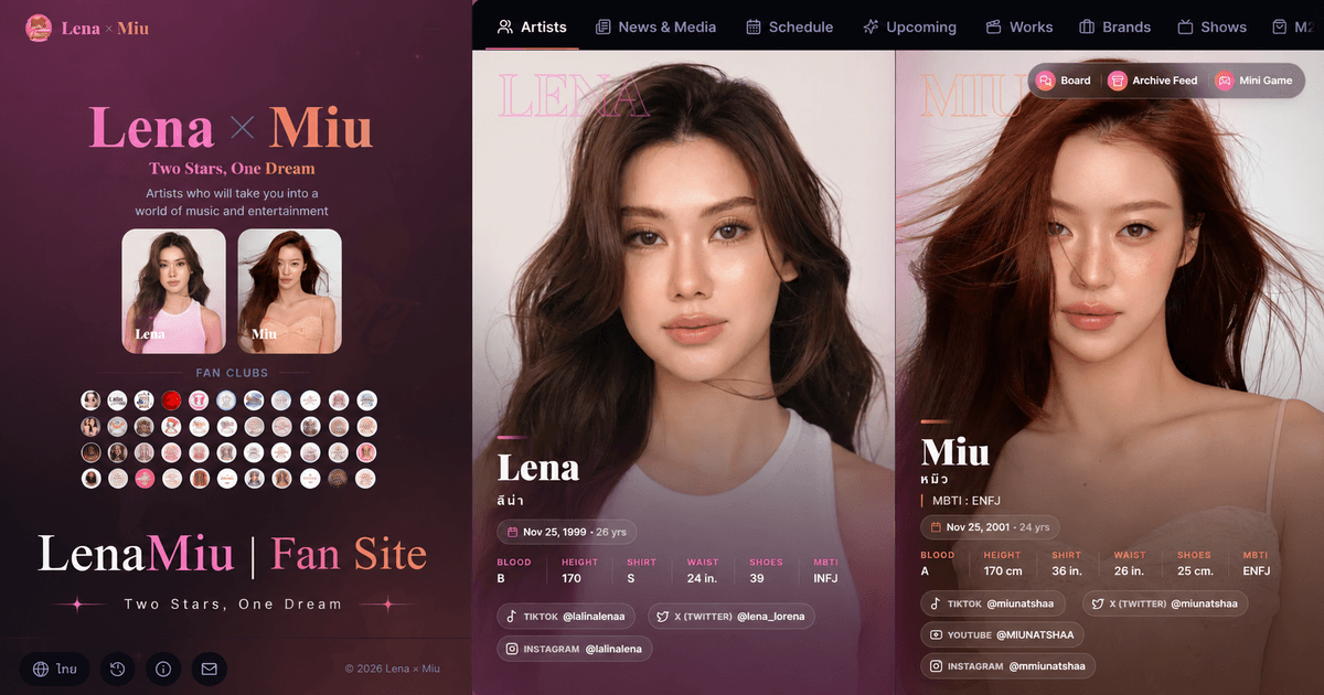 LenaMiu | Fan Site